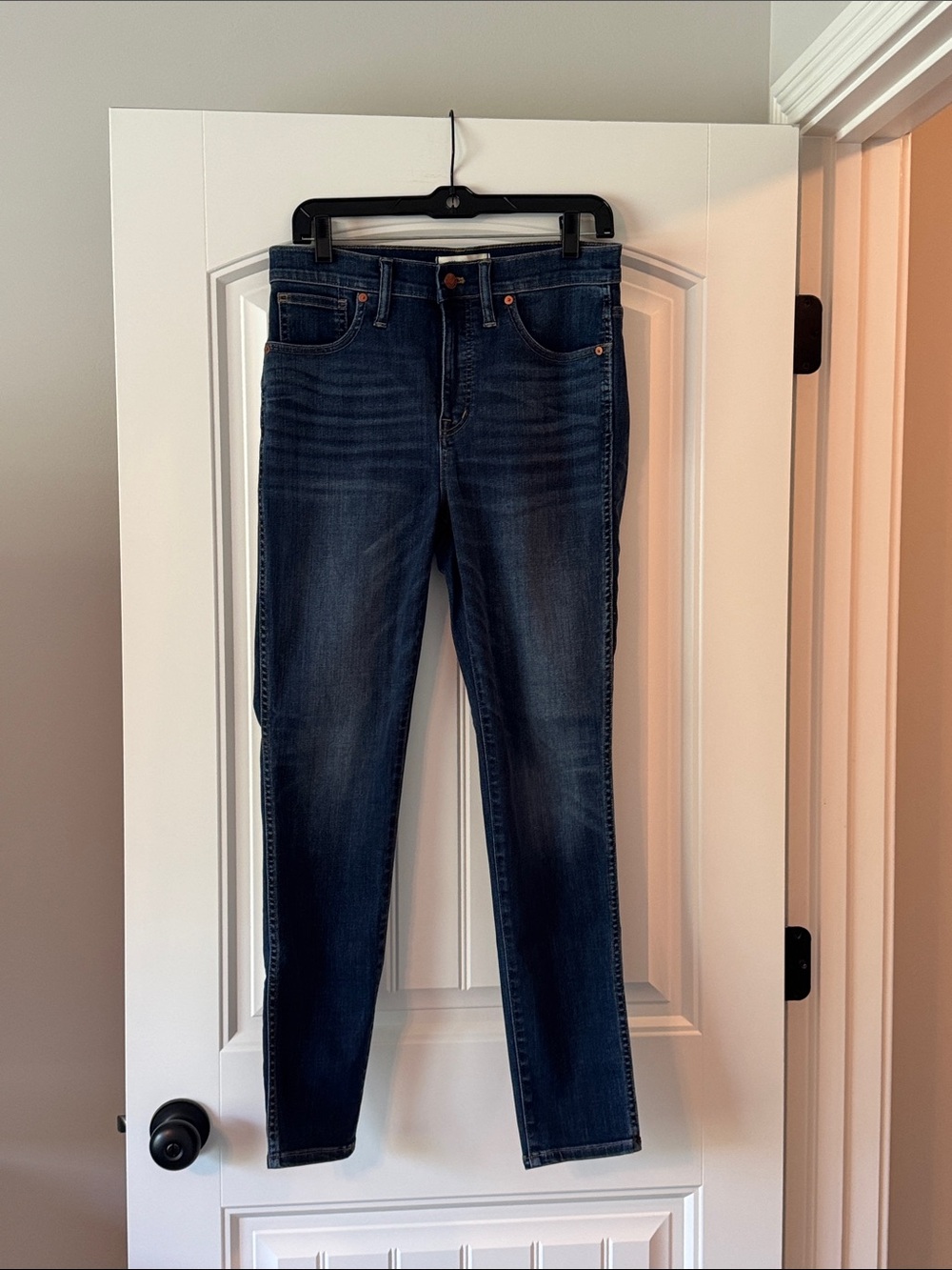 Madewell Dark Indigo 10” High-Rise Skinny Denim